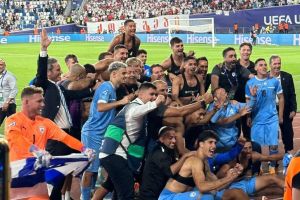 הנבחרת הצעירה של ישראל חוגגת עלייה לחצי גמר היורו