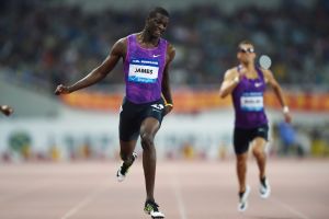 ג'יימס על המסלול בשנחאי