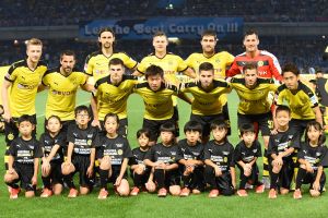 שחקני דורטמונד בשבוע שעבר. יגיעו לנתניה?