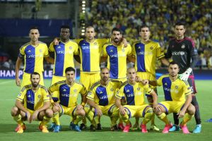 שחקני מכבי תא. הערב הם ידעו מה מצפה להם