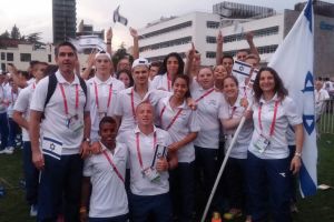 המשלחת הישראלית צועדת בגאווה