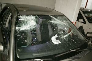 הרכב שהותקף. צפויים מעצרים נוספים