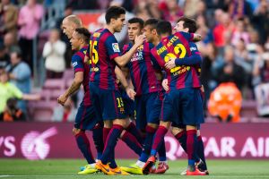 ברצלונה חוגגת. האליפות במרחק נגיעה