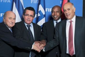 רג'וב ועיני בפגישה הראשונה שנערכה בשווייץ