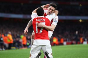 אלכסיס סאנצ'ס חוגג עם ביירין