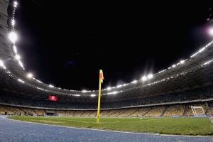 האצטדיון בקייב. פעם ראשונה שהוא יארח גמר בין קבוצות