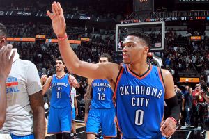 היה רחוק אסיסט אחד מטריפל דאבל. ווסטברוק