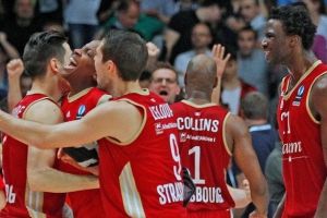 ישובו ליורוליג? שחקני שטרסבורג חוגגים ניצחון חוץ מדהים