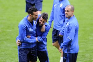 מיכה באימון המסכם. צפוי לפתוח