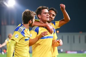 קיארטנסון חוגג בתוספת הזמן