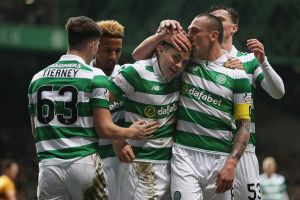 שחקני סלטיק חוגגים