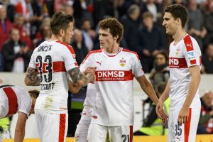 שחקני שטוטגארט חוגגים