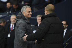 ז'וזה מוריניו עם פפ גווארדיולה