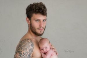 בוריס קליימן עם בנו