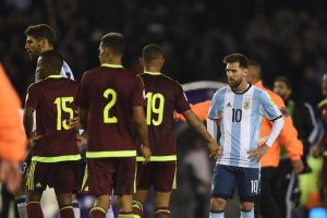 מסי במדי ארגנטינה נגד ונצואלה