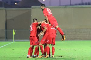 שחקני סכנין חוגגים