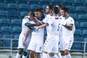 שחקני קרית שמונה שמחים