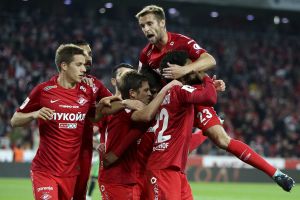 שחקני ספרטק מוסקבה חוגגים