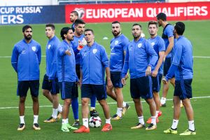 שחקני הנבחרת לפני ספרד