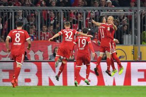 שחקני באיירן מינכן חוגגים