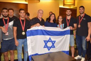 מירי רגב וחברי נבחרת הג'ודו