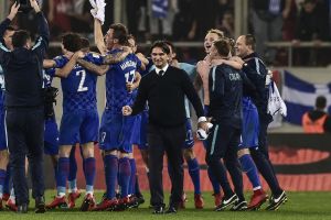 שחקני קרואטיה חוגגים