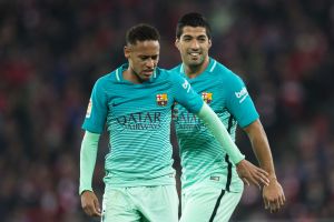 ניימאר עם לואיס סוארס