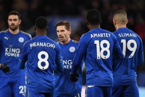 שחקני לסטר חוגגים