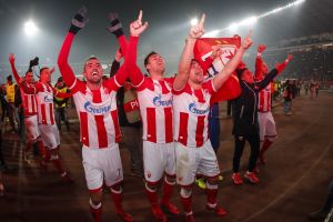 שחקני הכוכב האדום חוגגים