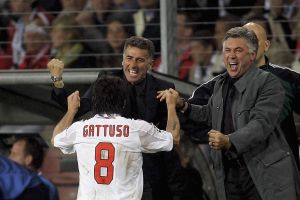 קרלו אנצ'לוטי עם ג'נארו גאטוסו