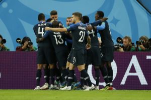 שחקני נבחרת צרפת חוגגים