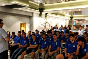 היו"ר צרפתי ושחקני הנבחרות