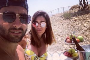 גיא חיימוב עם אשתו סינדי חיימוב