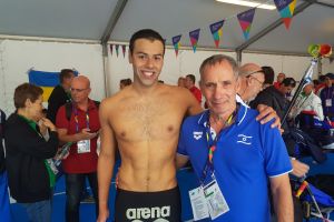 מתן רודיטי עם מאמן הנבחרת