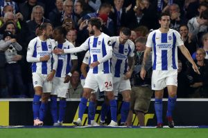 שחקני ברייטון חוגגים