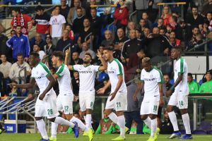 שחקני מכבי חיפה חוגגים