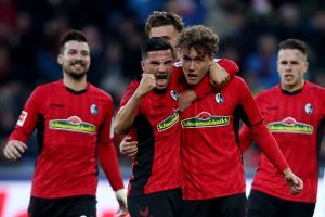 שחקני פרייבורג חוגגים