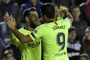 ליאו מסי עם לואיס סוארס