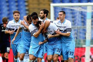 שחקני לאציו חוגגים