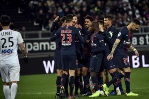 שחקני פאריס סן ז'רמן חוגגים