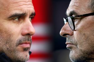 פפ גווארדיולה, מאוריציו סארי