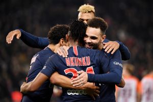 שחקני פריז סן ז'רמן חוגגים