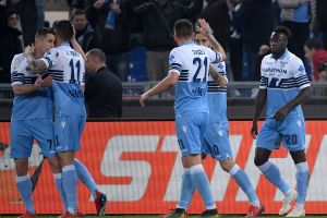 שחקני לאציו חוגגים