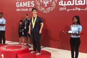 אביטל נווה על הפודיום