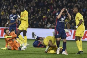 שחקני ליון מאוכזבים