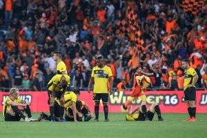 שחקני מכבי נתניה מאוכזבים