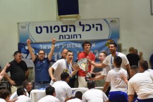 שחקני ראשל"צ מניפים