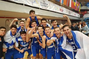 שחקני נבחרת הנוער חוגגים