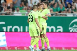 שחקני דינמו זאגרב חוגגים