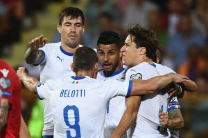 שחקני נבחרת איטליה חוגגים